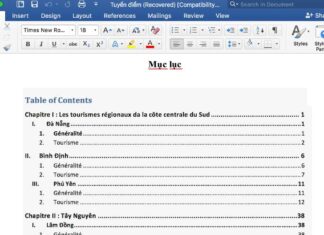 Cách làm mục lục trong Word chi tiết cho bạn từ A-Z Làm mục lục giúp nhìn rõ bố cục văn bản