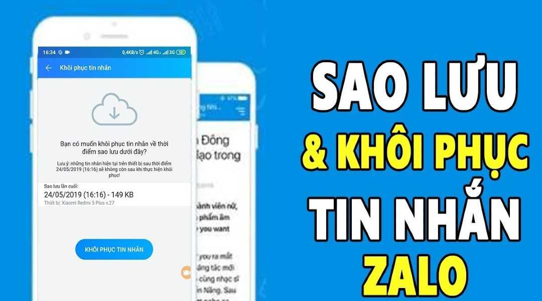 Khôi phục tin nhắn Zalo là thủ thuật nhiều người muốn biết