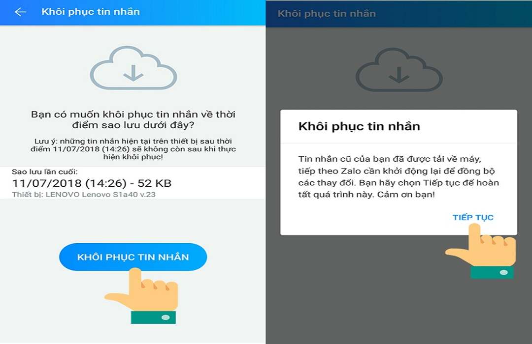 Thiết bị sử dụng iOS để lấy lại tin nhắn dễ dàng