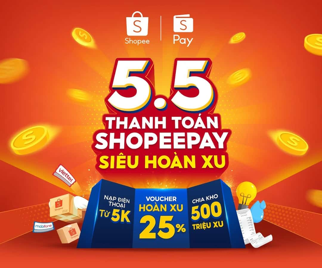 Liên kết Ví điện tử Shopee pay với tài khoản ngân hàng