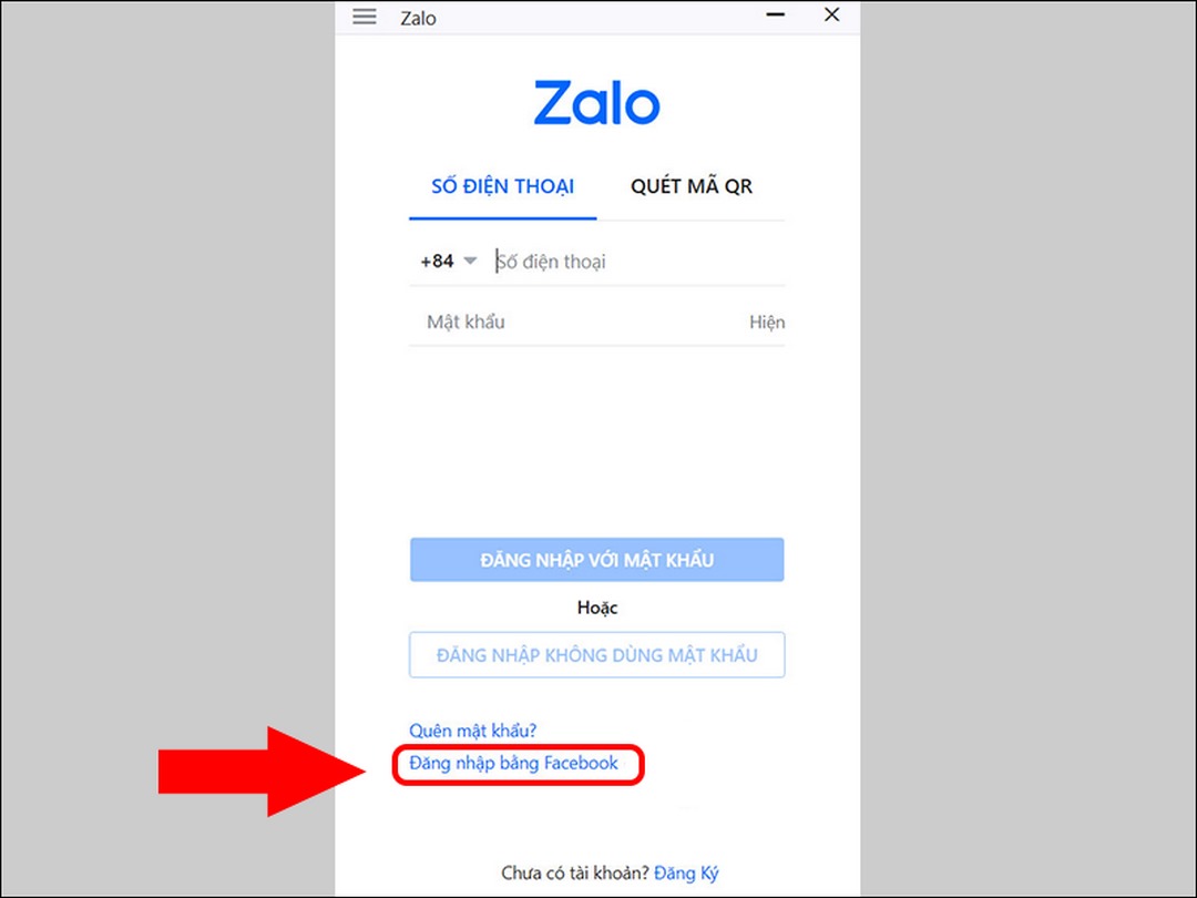 Cách đăng nhập Zalo trên điện thoại iPhone bằng tài khoản Facebook