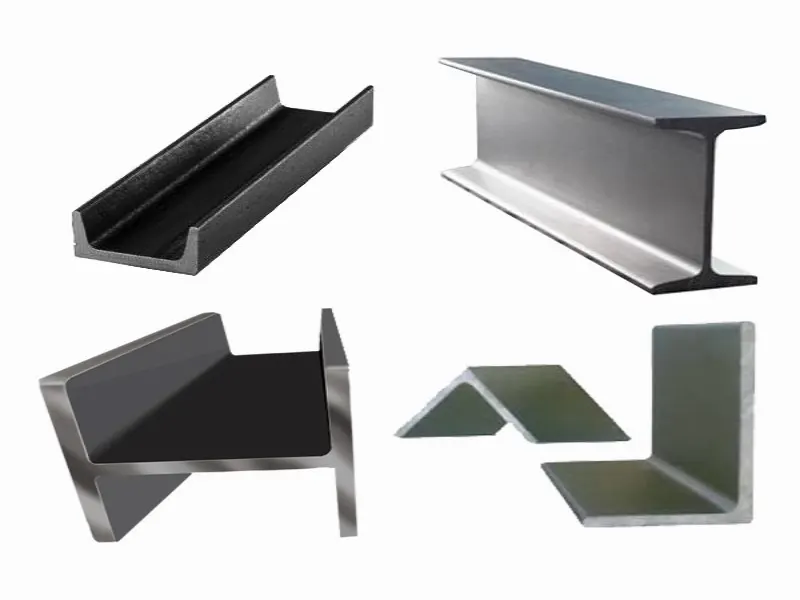 Thép hình được cán nóng theo các hình dạng cố định như chữ I, H, U, V