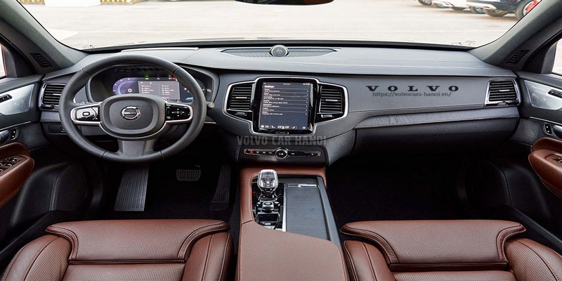 Nội thất Scandinavian tối giản và sang trọng của xe Volvo 7 chỗ XC90